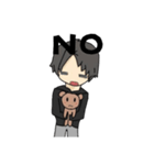 ポジティブくんとネガティブくん（個別スタンプ：7）