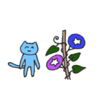 にこにことした猫 5 夏（個別スタンプ：5）