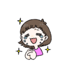 うるさい彼女と彼氏くん（個別スタンプ：1）