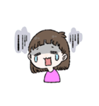 うるさい彼女と彼氏くん（個別スタンプ：2）