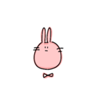 てがきうさぎのうさまるこ（個別スタンプ：1）
