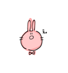 てがきうさぎのうさまるこ（個別スタンプ：5）