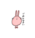 てがきうさぎのうさまるこ（個別スタンプ：15）