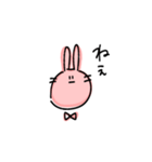 てがきうさぎのうさまるこ（個別スタンプ：22）
