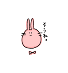 てがきうさぎのうさまるこ（個別スタンプ：28）