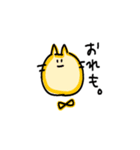 てがきうさぎのうさまるこ（個別スタンプ：32）