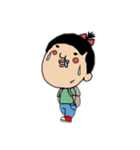 汗かき女子（個別スタンプ：1）