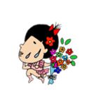 汗かき女子（個別スタンプ：3）