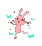 うさぎ、煽る。（個別スタンプ：1）