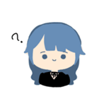 まるっこ おんなのこ（個別スタンプ：3）