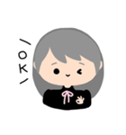 まるっこ おんなのこ（個別スタンプ：4）