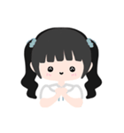 まるっこ おんなのこ（個別スタンプ：6）