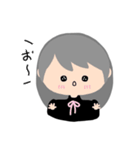 まるっこ おんなのこ（個別スタンプ：21）