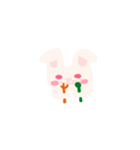 ニンジンカップル白ウサギ（個別スタンプ：27）
