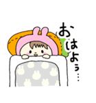 うさぎになりたい女の子①日常（個別スタンプ：1）