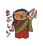 インド風メガネぐま（個別スタンプ：37）