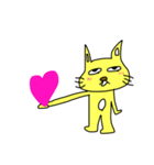 猫の日常系〜黄色い猫〜（個別スタンプ：8）