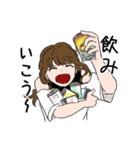 女子大生4人のスタンプ（個別スタンプ：4）