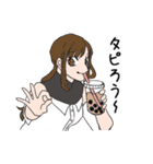 女子大生4人のスタンプ（個別スタンプ：16）