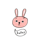 hello！ とあいさつする動物たち（個別スタンプ：3）