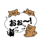 茶色長毛猫✨敬語・丁寧語・デカ文字✨大和猫（個別スタンプ：37）