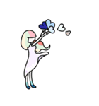 ハートloveの女の子3（個別スタンプ：3）