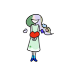 ハートloveの女の子3（個別スタンプ：7）