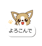 チワワ 犬スタンプ（吹き出し編）（個別スタンプ：2）