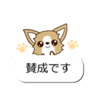 チワワ 犬スタンプ（吹き出し編）（個別スタンプ：8）