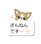 チワワ 犬スタンプ（吹き出し編）（個別スタンプ：24）