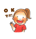 ポニーテールちゃんの敬語スタンプ❤️（個別スタンプ：13）
