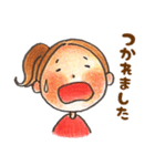 ポニーテールちゃんの敬語スタンプ❤️（個別スタンプ：22）