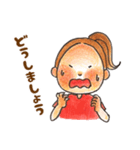ポニーテールちゃんの敬語スタンプ❤️（個別スタンプ：28）