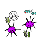 ウニはなげ(sea urchin nostril hairs)（個別スタンプ：14）