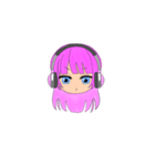 ピ ン ク 髪 の 少 女（個別スタンプ：3）