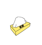 シュールなティッシュ（個別スタンプ：7）