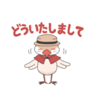 文鳥ずきんスタンプ（個別スタンプ：6）