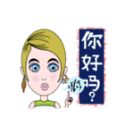 レトロでファンキーな女の子（個別スタンプ：20）