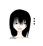 人のプリンを食べてしまった女の子（個別スタンプ：1）