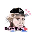 似顔絵で一言。。。（個別スタンプ：4）