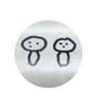 素朴なキノコ7ベース素材（個別スタンプ：3）