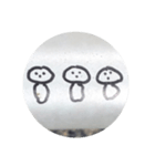 素朴なキノコ7ベース素材（個別スタンプ：4）