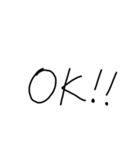 汚い字 日常で使いやすい 関西弁（個別スタンプ：1）