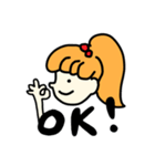 ココちゃんスタンプ(しんぷる)（個別スタンプ：1）