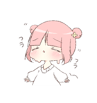 お花畑なおんなのコ（個別スタンプ：3）