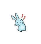 青いウサギ 01（個別スタンプ：5）