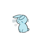 青いウサギ 01（個別スタンプ：6）