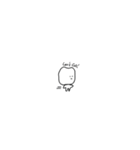 白く硬いかたまり（個別スタンプ：14）
