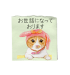 絵手紙の絵1敬語（個別スタンプ：5）