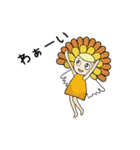 スピな歩くライオンとふわふわお花ちゃん（個別スタンプ：29）